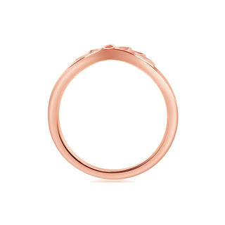 Classique Creations Petal Design Curved Wedding Band Z1964B