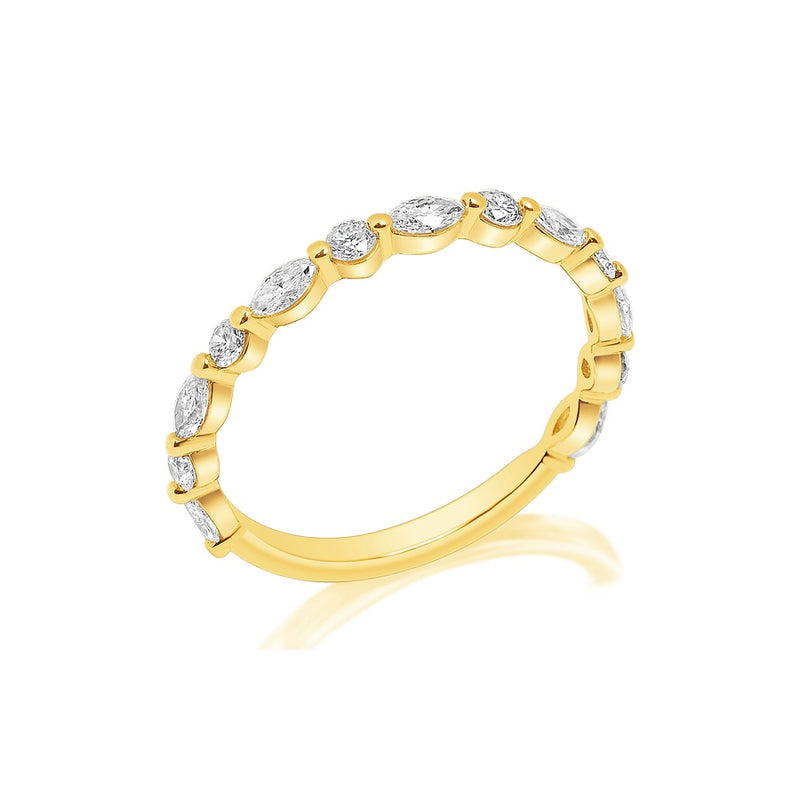 Classique Creations Round and Marquise Diamond Wedding Band Z2051B