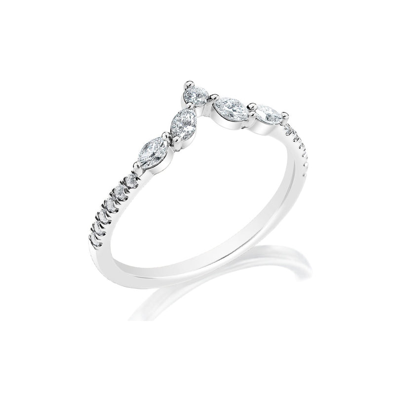 Classique Creations Marquise and Round Diamond Pointed Band Z2265B
