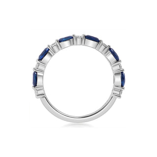 Classique Creations Sapphire Ovals and Diamond Ring Z2584B