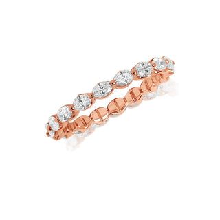 Classique Creations East-West Oval Shared Prong Eternity Band Z2731B
