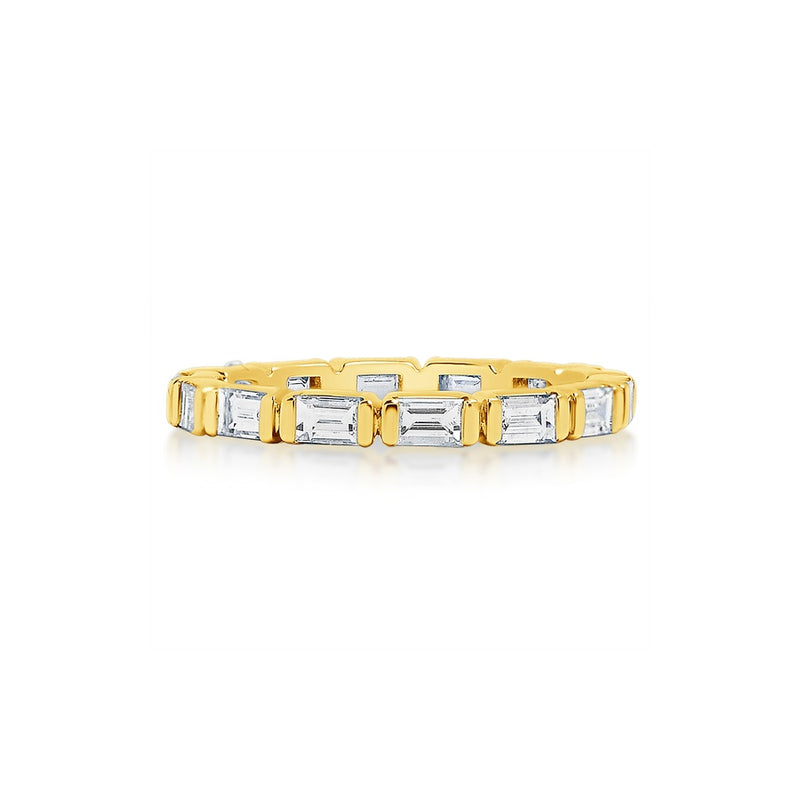 Classique Creations Half Bezel Baguette Eternity Ring Z2738B