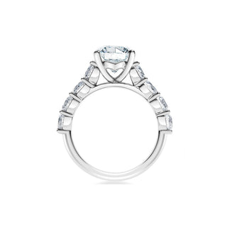 Classique Creations Round Diamond Double Shared Prong Engagement Ring Z1669R