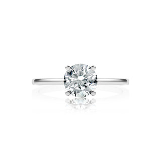 Classique Creations Round Solitaire Thin Band Engagement Ring Z1674R