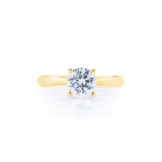 Classique Creations Round Diamond Hidden Halo Surprise Diamond Engagement Ring Z1812R