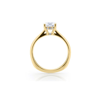 Classique Creations Round Diamond Hidden Halo Surprise Diamond Engagement Ring Z1812R
