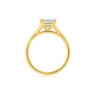 Classique Creations Round Solitaire Graduated Band Engagement Ring Z1955D