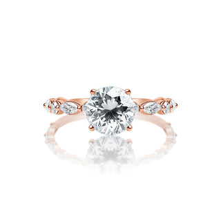 Classique Creations Round and Marquise Band Engagement Ring Z2051R