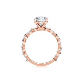 Classique Creations Round and Marquise Band Engagement Ring Z2051R