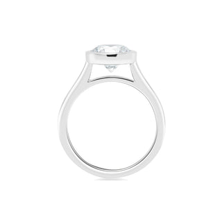 Classique Creations Round Diamond Bezel Set Engagement Ring Z2794R