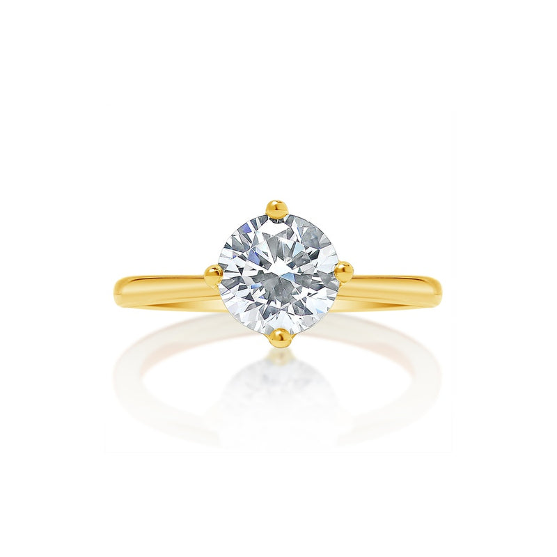 Classique Creations Diamond Prong Kite Set Engagement Ring Z2922R