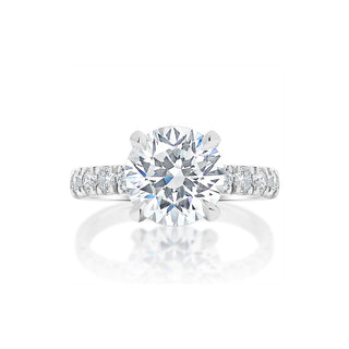Classique Creations Hidden Halo Diamond Prong Engagement Ring Z2945R