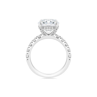 Classique Creations Hidden Halo Diamond Prong Engagement Ring Z2945R
