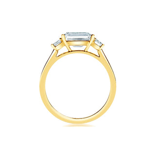 Classique Creations Emerald Three Stone Engagement Ring Z2395E