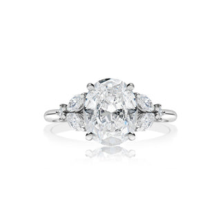 Classique Creations Oval Cluster Engagement Ring Z2201V