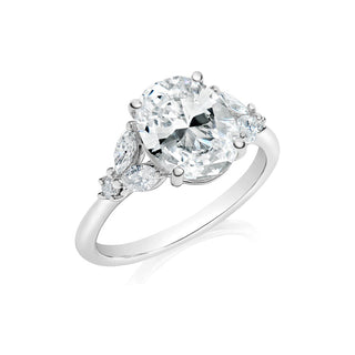 Classique Creations Oval Cluster Engagement Ring Z2201V