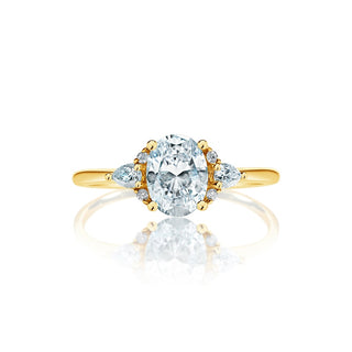 Classique Creations Oval Cluster Engagement Ring Z2119V