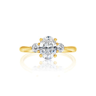 Classique Creations Oval Three Stone Engagement Ring Z2076V
