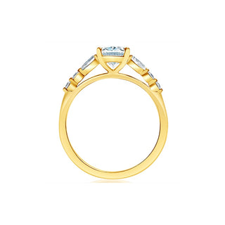 Classique Creations Oval Diamond Decorated Band Engagement Ring Z2025V