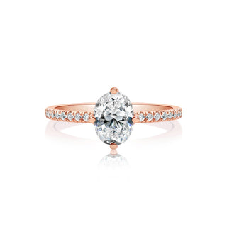 Classique Creations Oval Kite Set Engagement Ring Z1956V