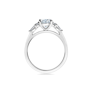 Classique Creations Oval Diamond Cluster Engagement Ring Z1937V