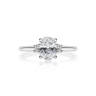 Classique Creations Oval Three Stone Engagement Ring Z1869V