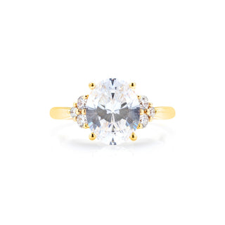 Classique Creations Oval Diamond Cluster Engagement Ring Z1819V