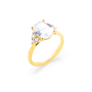 Classique Creations Oval Diamond Cluster Engagement Ring Z1819V