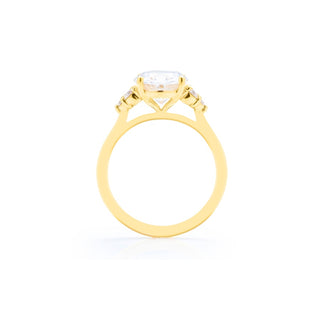 Classique Creations Oval Diamond Cluster Engagement Ring Z1819V