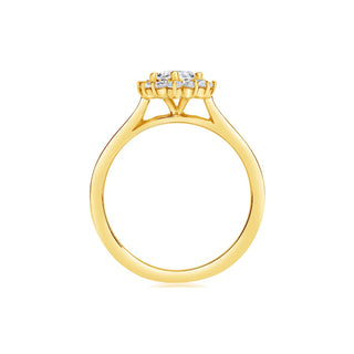 Classique Creations Marquise Halo High Polish Band Engagement Ring Z1772MM