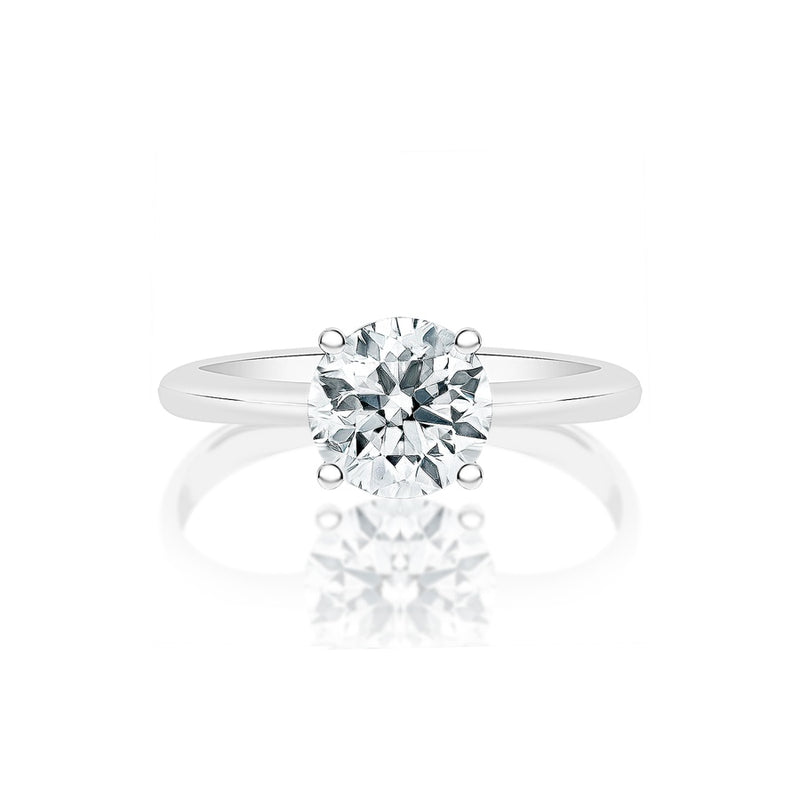 Classique Creations Round Wide Shank Solitaire Engagement Ring Z1572R