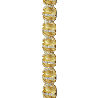 Multi Petal Diamond Bracelet in 18kt Yellow Gold