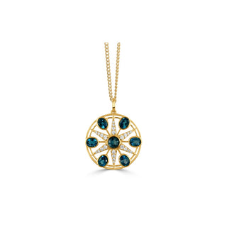Doves by Doron Paloma London Blue Pendant P10606LBT-Y
