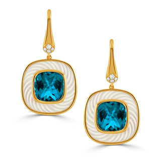 18KY MOP/LBT EARRINGS