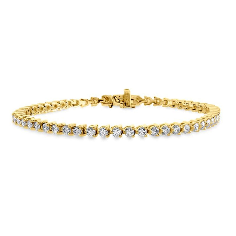 54=3.25-3.50CTW VS-SI GH TEMPTATION BRACELET 18KY 7"