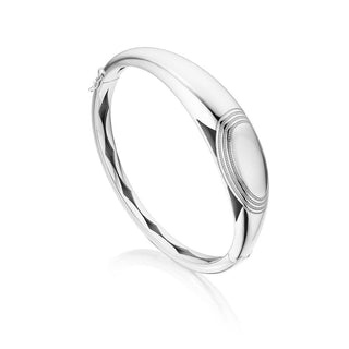 Silver Domed Bangle
