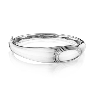 Silver Domed Bangle