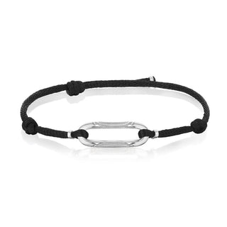 Link Bracelet on Blue Cord