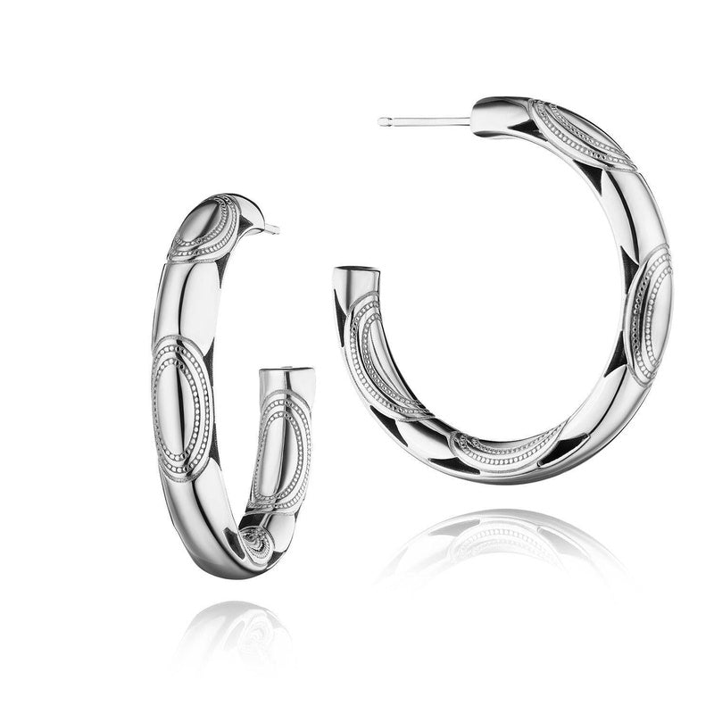 Silver Chunky Hoop