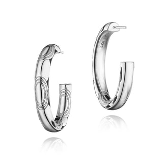 Silver Chunky Hoop