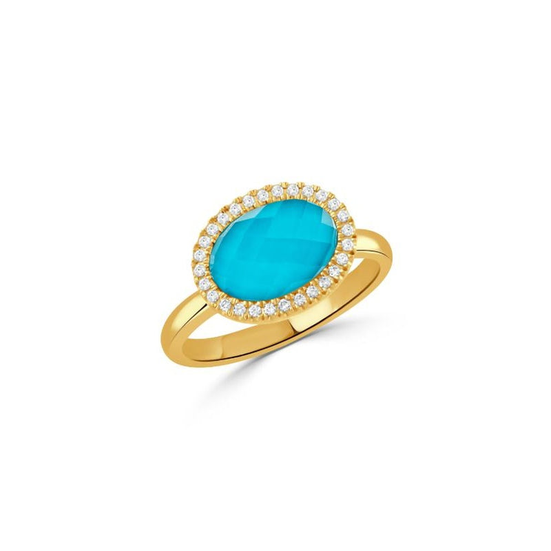 Doves by Doron Paloma St. Barths Fashion Ring R7294TQ-1-Y