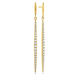 46=.87TW VS-SI GH 18KY DROP EARRINGS
