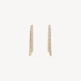 18KY 124=.80CTW GH/VS FLIP EARRINGS
