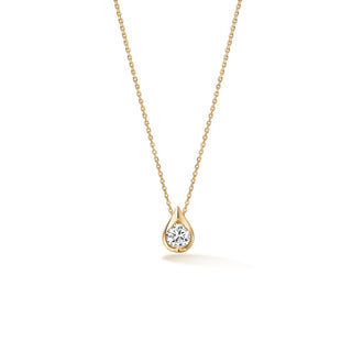 .27CTW VS/GH 18KY SINGLE DIA PENDANT NECKLACE