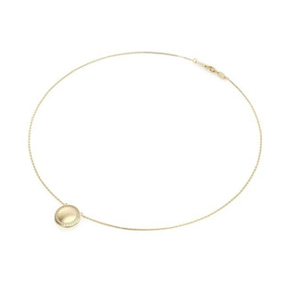 28=.20CTW LAB AURA 10KY DISC NECKLACE