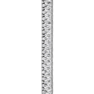 Geometric Tennis Bracelet in Platinum