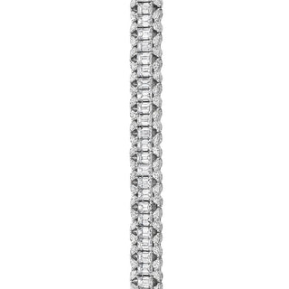 Linear Tennis Bracelet in Platinum