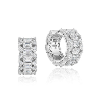 Linear Earring in Platinum in Platinum