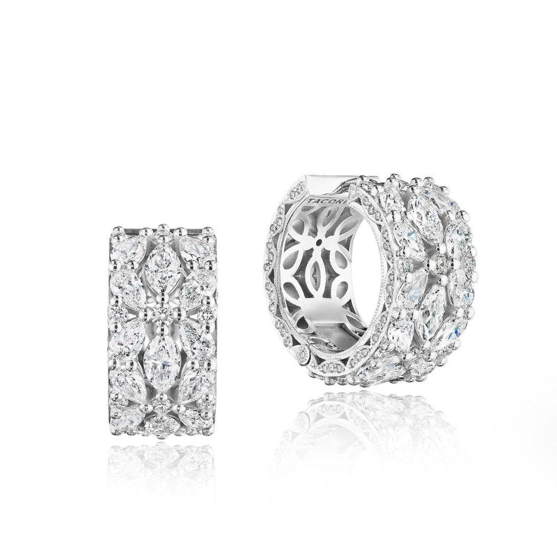 Floral Earring in Platinum in Platinum