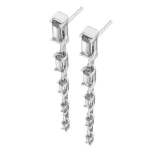 10=1.56CTW LAB 10KW DROP STUD EARRINGS